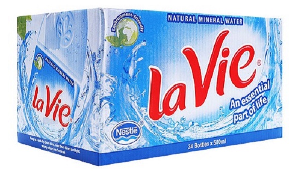 Thùng nước uống Lavie 500ml giá bao nhiêu tiền?